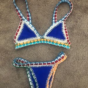 ‘Kiini’ crotchet multicolored bikini